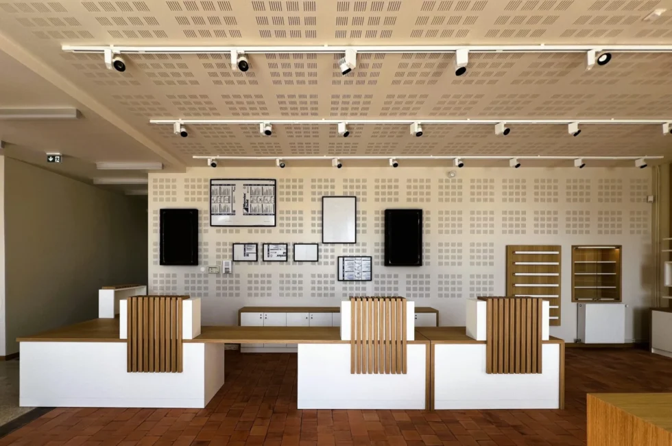 Cuisine sur mesure intégrée à un espace intérieur